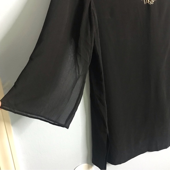 Vintage Bonnie Roseman Silk Tunic Top SZ 14 - Picture 5 of 9